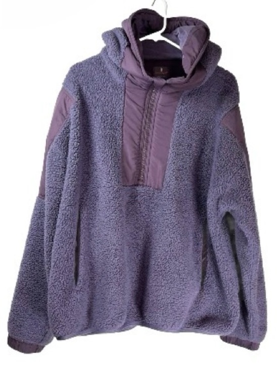 Free People Tops - Free People Lavender Plush Hooded Pullover Size Large